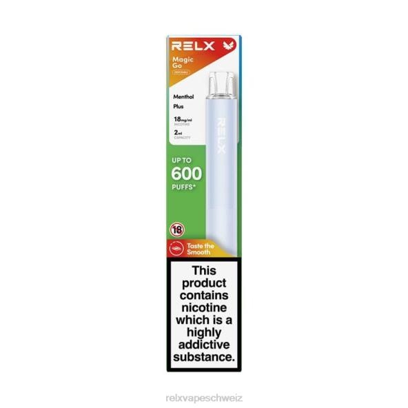 RELX E-Zigarette Geschmack - Menthol plus RELX MagicGo ga600 LXJP41