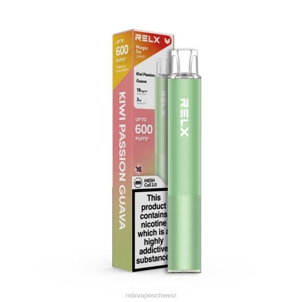 RELX Vape For Sale - Kiwi-Leidenschafts-Guave RELX MagicGo ga600 LXJP48