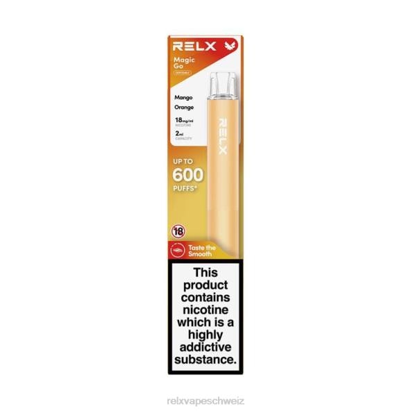 RELX Vape For Sale - Mango-Orange RELX MagicGo ga600 LXJP38