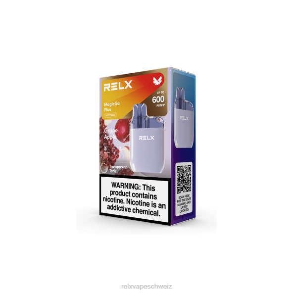 RELX Vape Review - Traubenapfel RELX MagicGo plus sa600 LXJP57