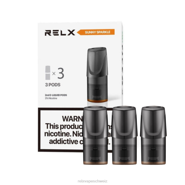 RELX E-Zigarette Geschmack - sonniges, glitzerndes Orangenlimonade RELX Classic Schoten LXJP131