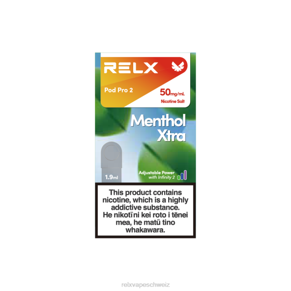 RELX E-Zigarette Geschmack - Menthol xtra RELX Pod Pro 2 - 3 Pods LXJP101