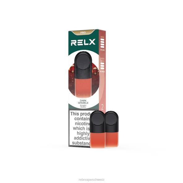 RELX E-Zigarette Geschmack - dunkles Glitzern RELX Pod Pro – 2 Pods LXJP20