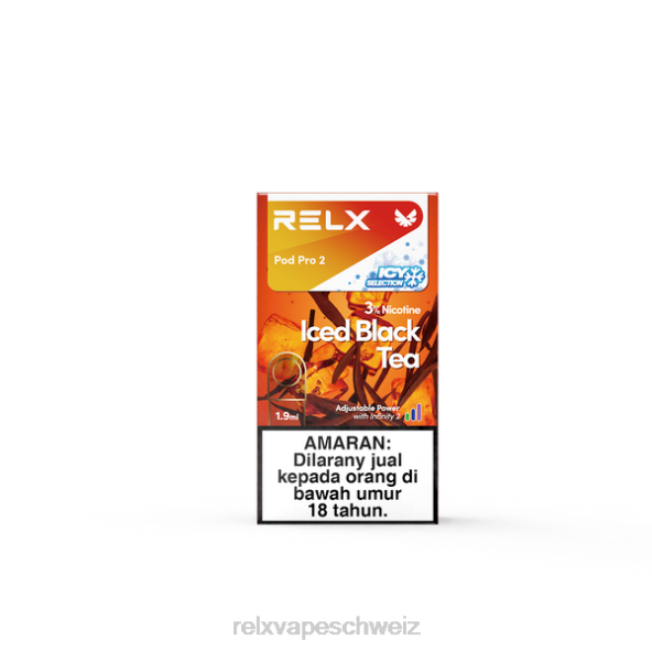 RELX Schweiz - schwarzer Eistee RELX Pod Pro 2 - 3 Pods LXJP112
