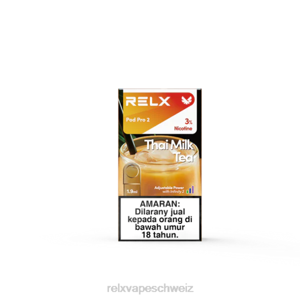 RELX Vape Review - thailändischer Milchtee RELX Pod Pro 2 - 3 Pods LXJP117