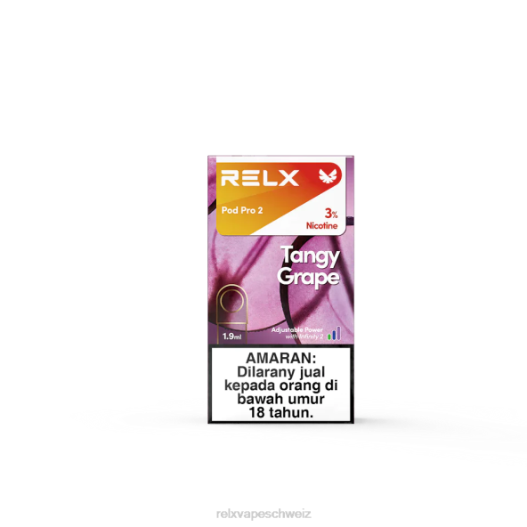 RELX Vape Review - würzige Traube RELX Pod Pro 2 - 3 Pods LXJP107