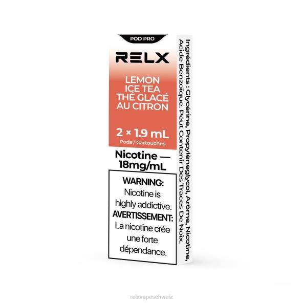 RELX Vape Schweiz - Zitronen-Eistee RELX Pod Pro – 2 Pods LXJP12