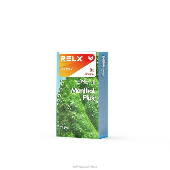 RELX Vape Zürich - Menthol plus RELX Pod Pro – 2 Pods LXJP23