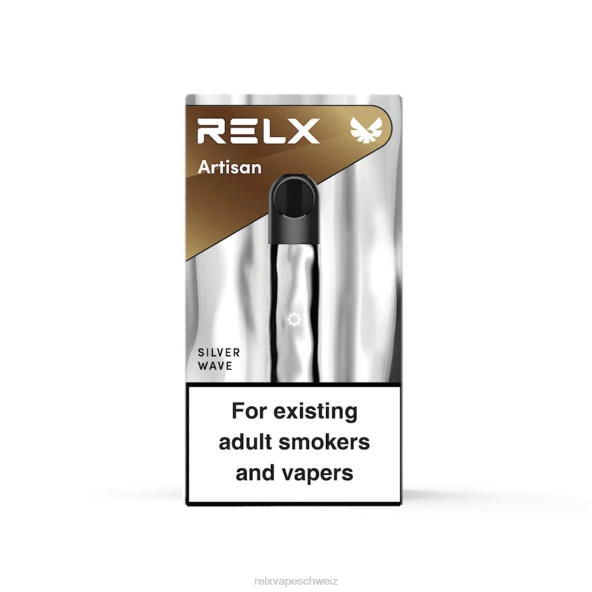 RELX Vape Preis - silberne Welle RELX Metal Artisan Gerät LXJP65