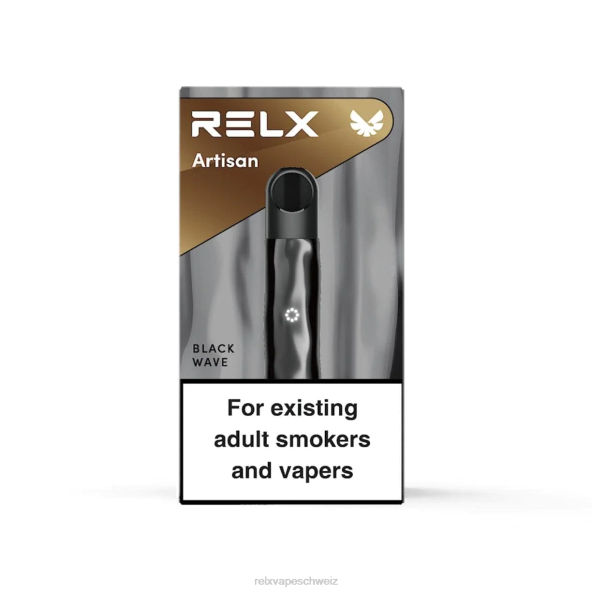 RELX Vape Zürich - schwarze Welle RELX Metal Artisan Gerät LXJP64